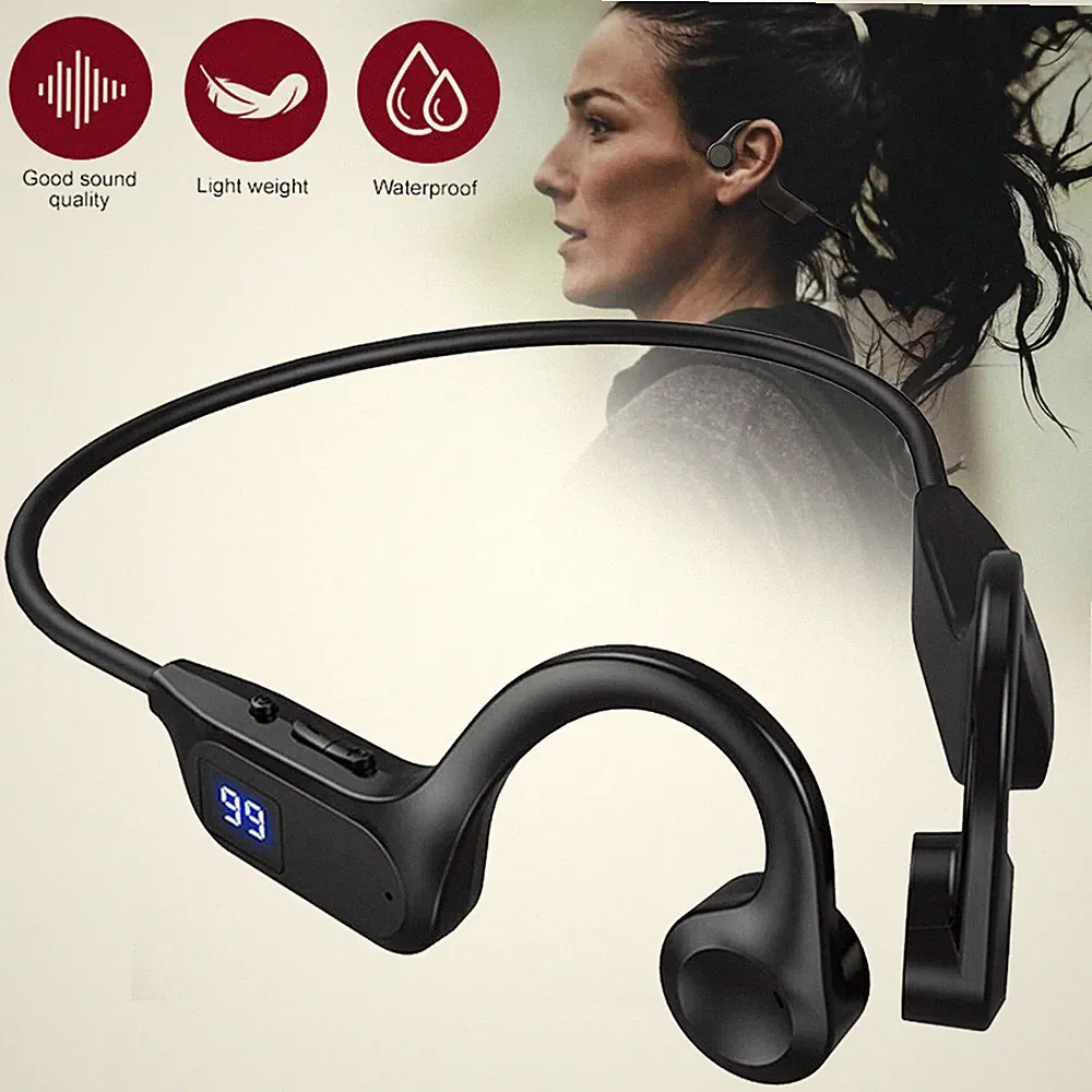Bluetooth Kopfhörer Knochenschall Kabellos Ohrhörer Hi-Fi Stereo Wireless Earbud