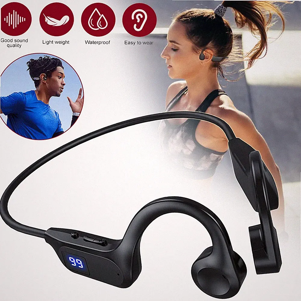 Bluetooth Kopfhörer Knochenschall Wireless Earbuds Sportkopfhörer für Radfahren