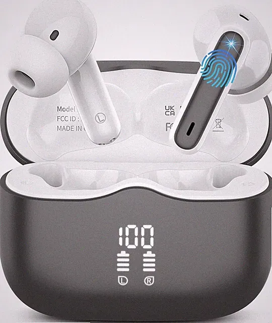 Bluetooth Kopfhörer Kopfhörer Kabellos Bluetooth 5.3 In Ear Kopfhörer mit 4 ENC