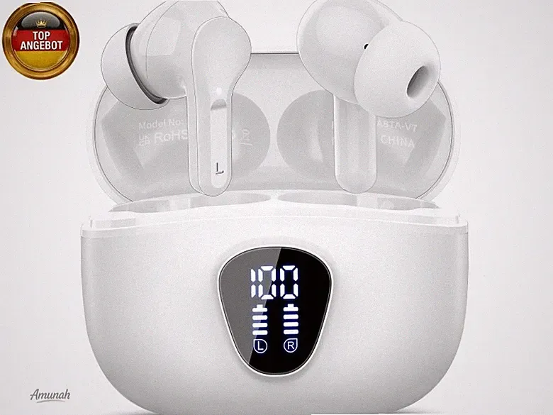 Bluetooth Kopfhörer, Kopfhörer Kabellos Bluetooth 5.4 In Ear, 4 ENC Noise C