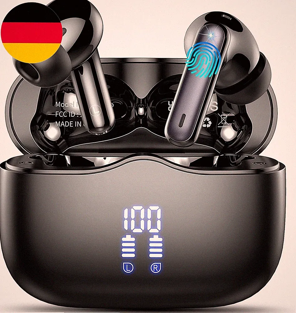 Bluetooth Kopfhörer, Kopfhörer Kabellos Bluetooth 5.4 in Ear Kopfhörer Mit 4 ENC
