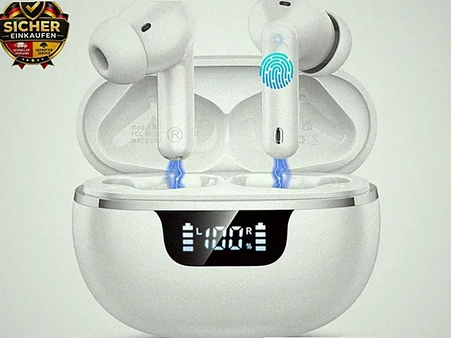 Bluetooth Kopfhörer, Kopfhörer Kabellos Bluetooth 5.4, In Ear Kopfhörer mit ENC