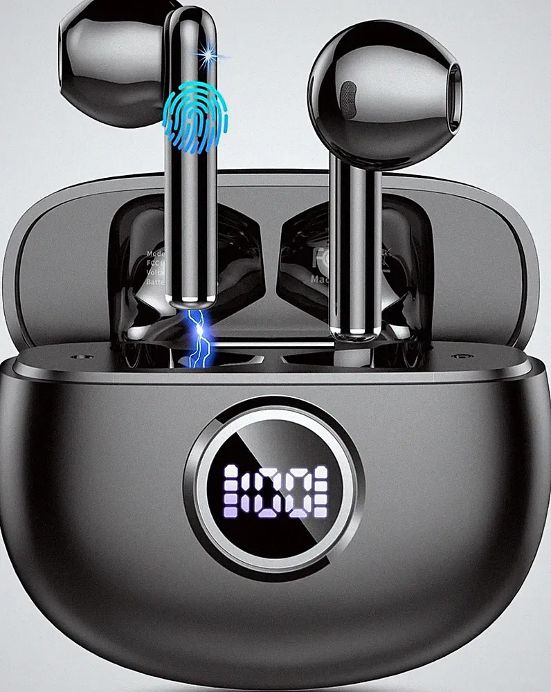 ?Bluetooth Kopfhörer, Kopfhörer Kabellos Bluetooth 5.4 mit 4 HD Mic Stereo H