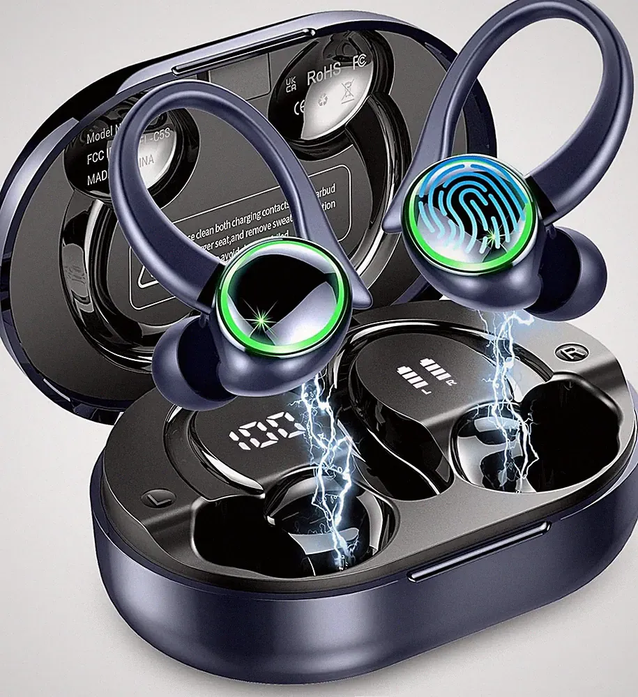 Bluetooth Kopfhörer, Kopfhörer Kabellos Bluetooth 5.4 Sport, 50 std Spielzeit I
