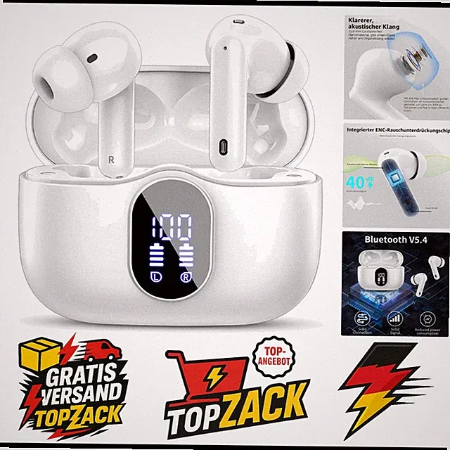 Bluetooth Kopfhörer, Kopfhörer Kabellos Bluetooth 5.4 Sport In Ear Kopfhörer mit