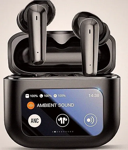 Bluetooth Kopfhörer mit ANC+ENC-Ohrhörer mit Bildschirm -Geräuschunterdrückung