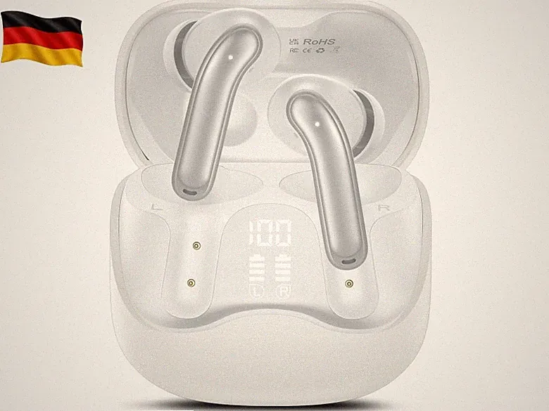 Bluetooth Kopfhörer mit Hybride Aktive Geräuschunterdrückung, In Ear Kopfhörer K