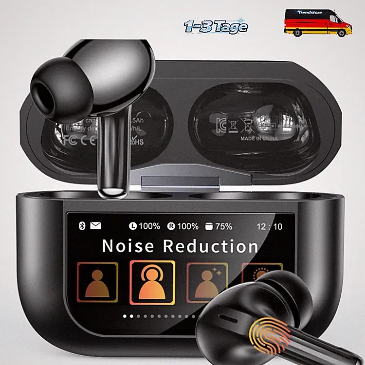 Bluetooth Kopfhörer mit Touchscreen 48 Std. Laufzeit ANC ENC 5 EQ-Modi