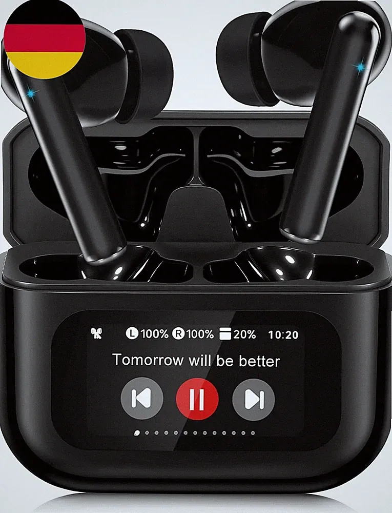 Bluetooth Kopfhörer Mit Touchscreen, in Ear Kopfhörer Bluetooth 5.4 Mit ANC/ENC