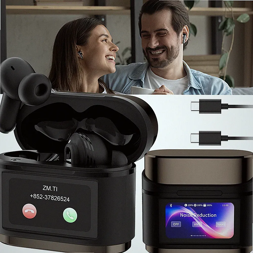 Bluetooth Kopfhörer mit Touchscreen In Ear Kopfhörer Kabellos mit ANC Ohrhörer