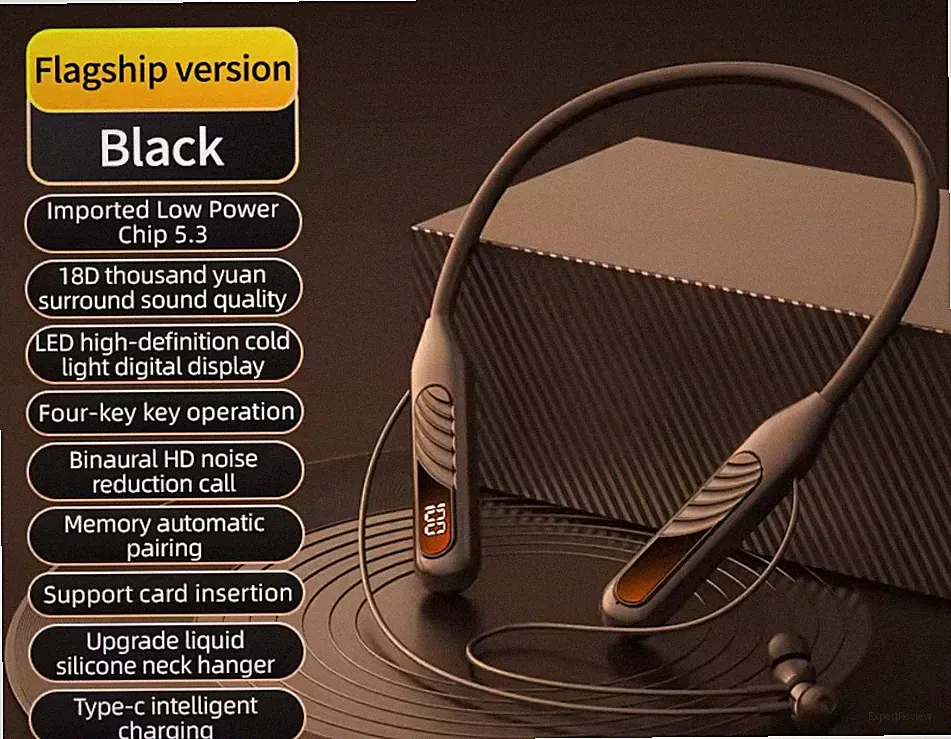 Bluetooth-Kopfhörer Nackenbügel kabellos HiFi-Stereo kabelloses Headset Bass BT8