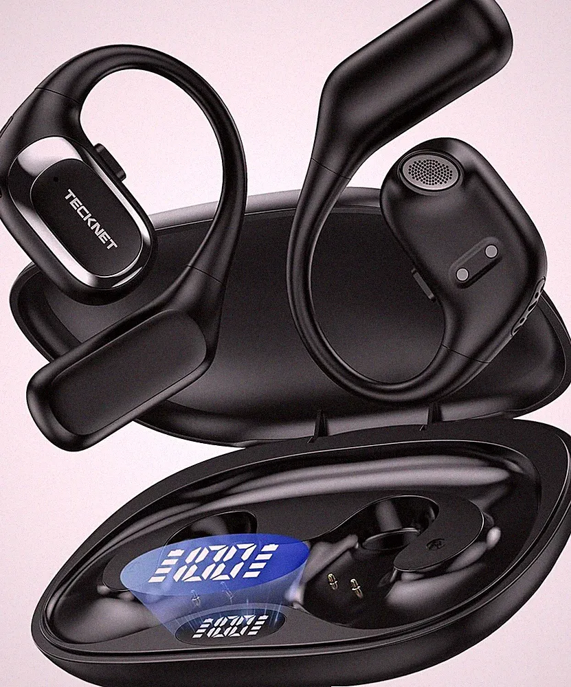 Bluetooth Kopfhörer Open Ear IPX5 Wasserdicht 38 Stunden Akkulaufzeit Sport