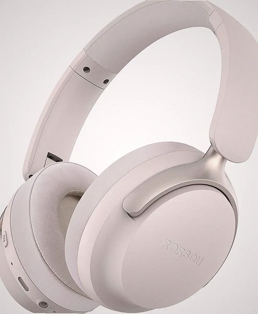 Bluetooth Kopfhörer Over Ear 50H Spielzeit 6 EQ Musikmodi Faltbar Grau für