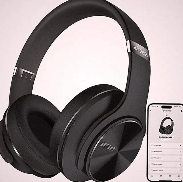 Bluetooth Kopfhörer Over Ear 52 Std Akku 3 EQ Modi Foldable HiFi