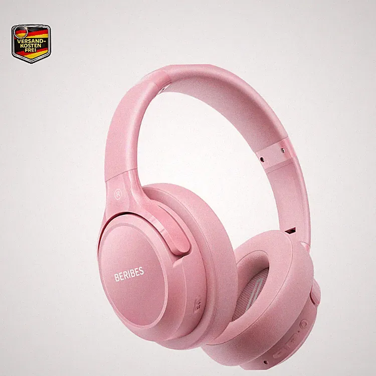 Bluetooth Kopfhörer Over Ear, 65 Std, 6 EQ-Modi, Faltbar
