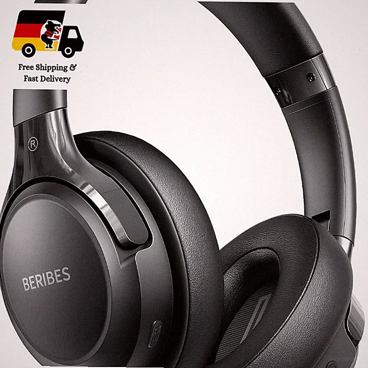 Bluetooth Kopfhörer Over Ear 65 Std Faltbar HiFi Stereo 6 EQ-Modi E