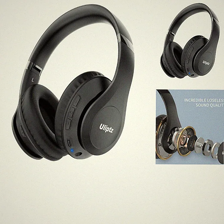 Bluetooth Kopfhörer Over Ear 65 Std Spielzeit 6 EQ-Modi HiFi Stereo Falt