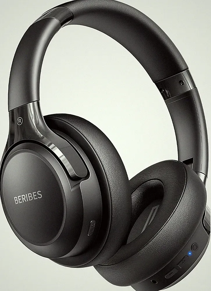 Bluetooth Kopfhörer Over Ear 65h Akku 6 EQ-Modi Schwarz