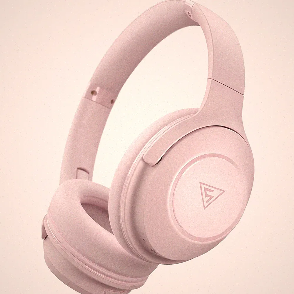 Bluetooth Kopfhörer Over Ear 70h Akkulaufzeit kabellos Faltbar rosa