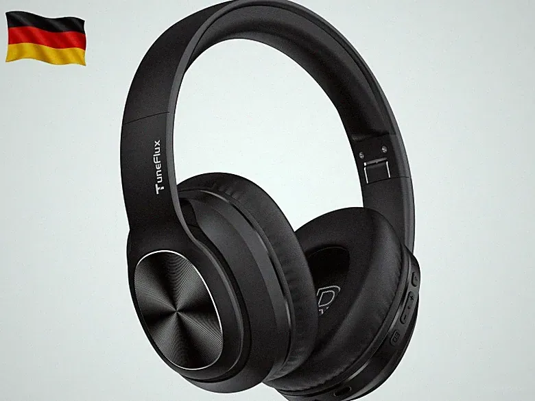Bluetooth Kopfhörer Over Ear, 80 Std Akkulaufzeit, Kabellos Bluetooth Kopfhörer