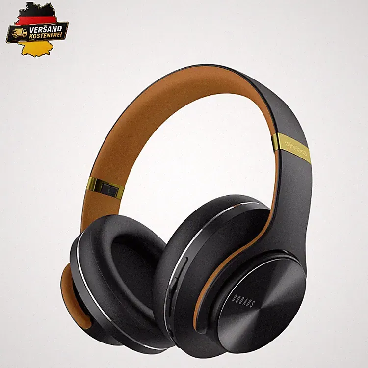 Bluetooth Kopfhörer Over Ear 90 Std Akkulaufzeit 3 EQ Modi HiFi Stereo F