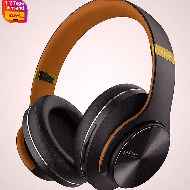 Bluetooth Kopfhörer Over Ear 90 Std Kabellos Faltbar HiFi Stereo mit Mikrofon