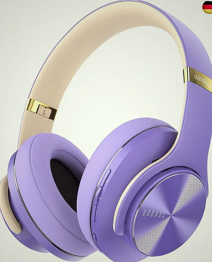 Bluetooth Kopfhörer Over Ear,Bis zu 90 Std Kabellose Kopfhörer mit 3 EQ-Modi, Hi