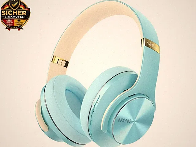 Bluetooth Kopfhörer Over Ear, Bis zu 90 Std Kopfhörer Kabellos mit 3 EQ-Modi, H