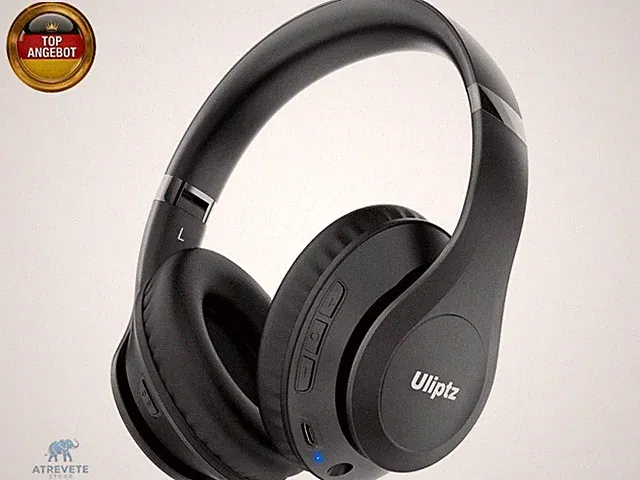 Bluetooth Kopfhörer Over Ear, Bluetooth 6.0, 65 Stunden Spielzeit