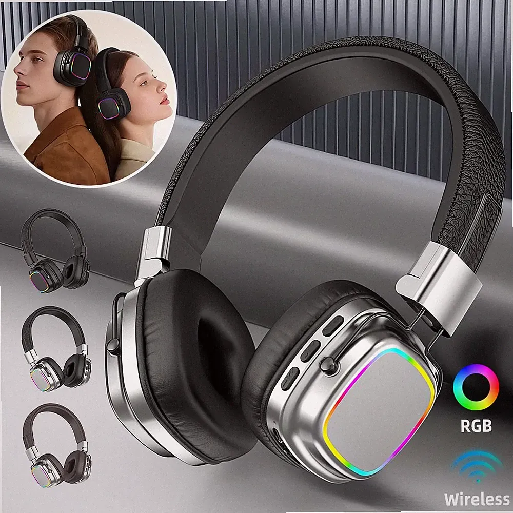 Bluetooth-Kopfhörer, Over-Ear,Faltbar, kabellos, leicht, mit TF-Kartensteckplatz