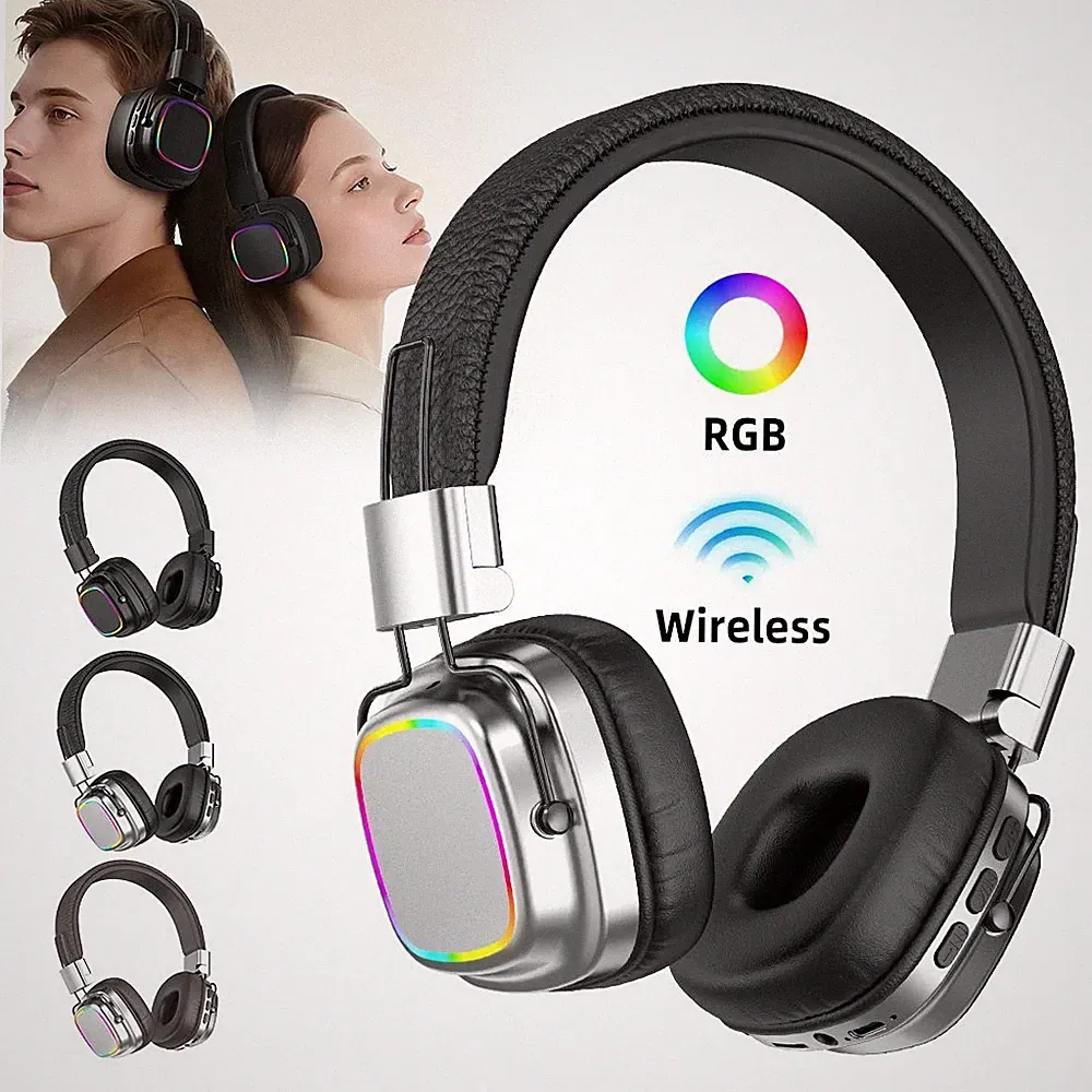 Bluetooth Kopfhörer Over Ear HiFi Stereo Wireless Faltbares Headset mit mikrofon