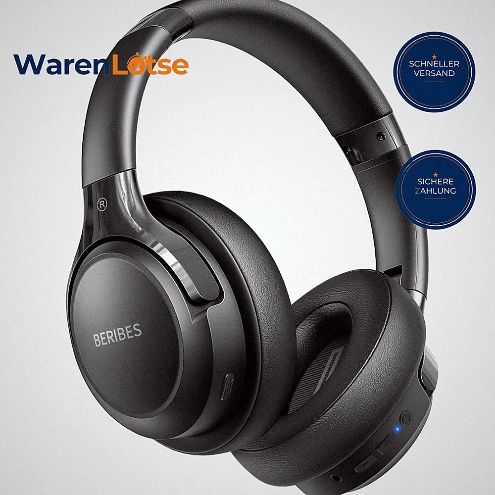Bluetooth Kopfhörer Over Ear Kabellos 65 Std HiFi Stereo Mikrofon Faltbar