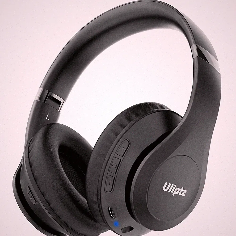 Bluetooth Kopfhörer Over Ear Kabellos 65h, HiFi Stereo, EQ-Modi Schwarz