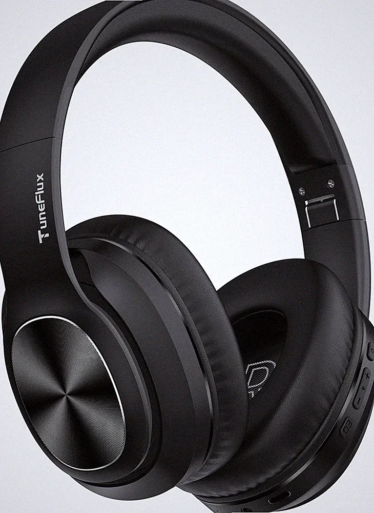 Bluetooth Kopfhörer Over Ear Kabellos 80 Std Akkulaufzeit HiFi Stereo Schwarz