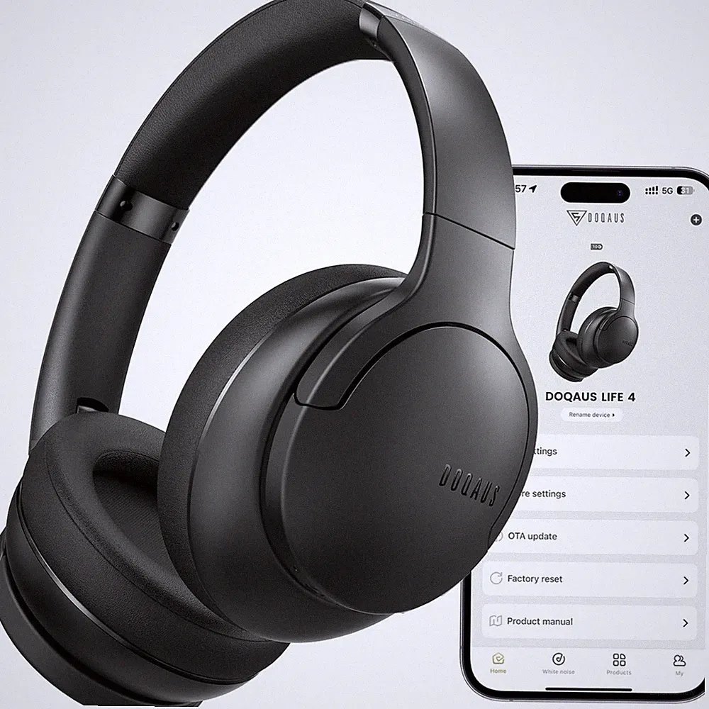 Bluetooth Kopfhörer over ear kabellos 90 Stunden Akku mit App Steuerung