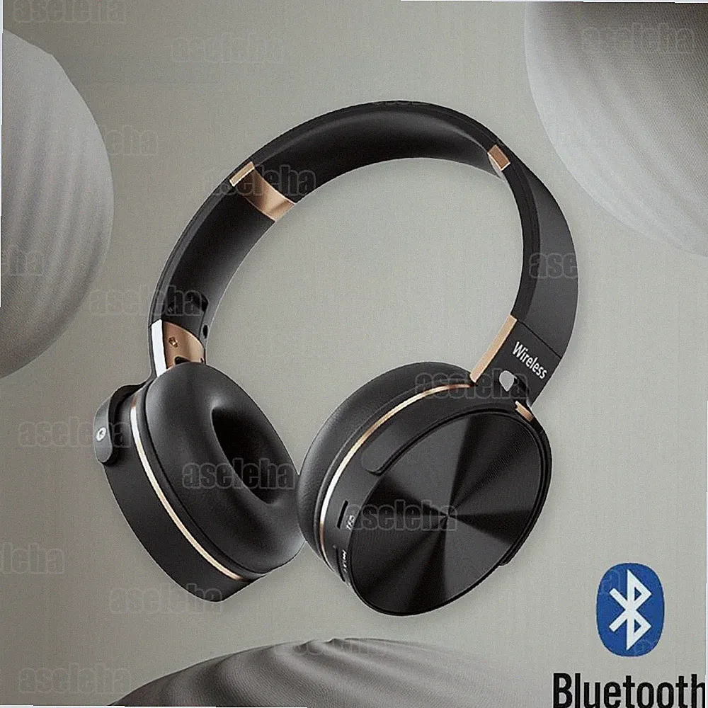 Bluetooth Kopfhörer Over Ear Kabellos HiFi Stereo Over-Ear-Kopfhörer Headset DE