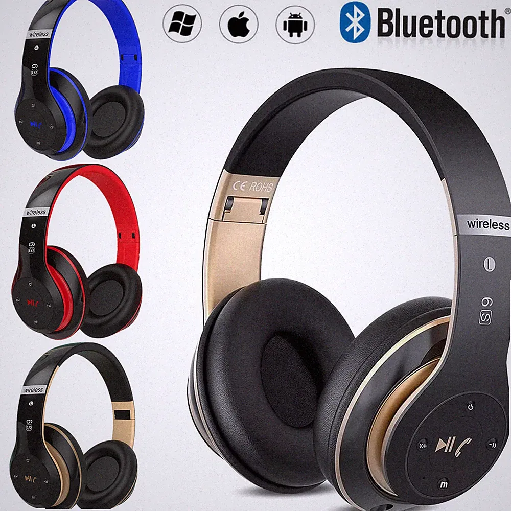 Bluetooth Kopfhörer Over Ear Kabellos mit 5 EQ-Modi HiFi Stereo Wireless UHF HS