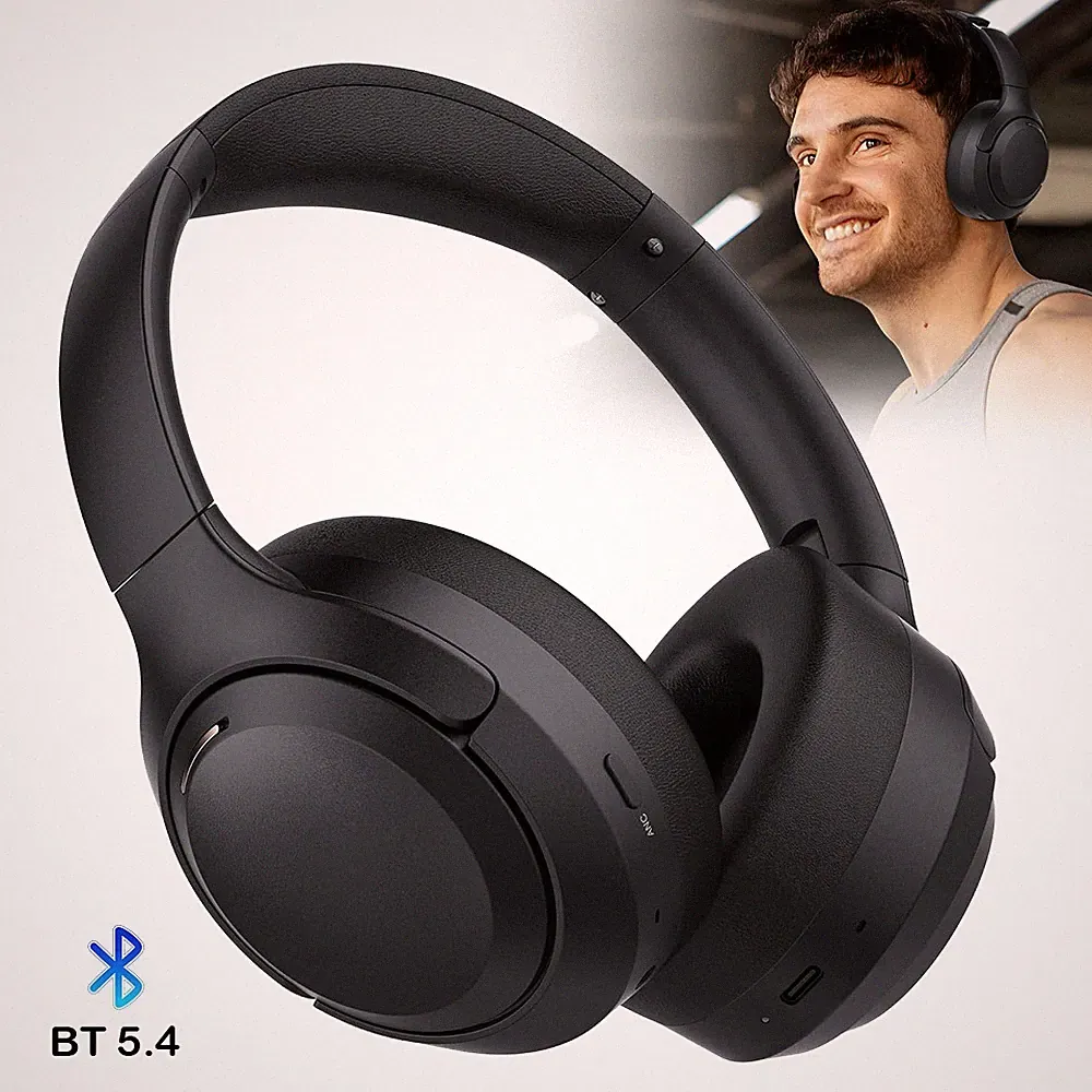 Bluetooth Kopfhörer Over Ear Wireless Headset mit mikrofon Geräuschunterdrückung
