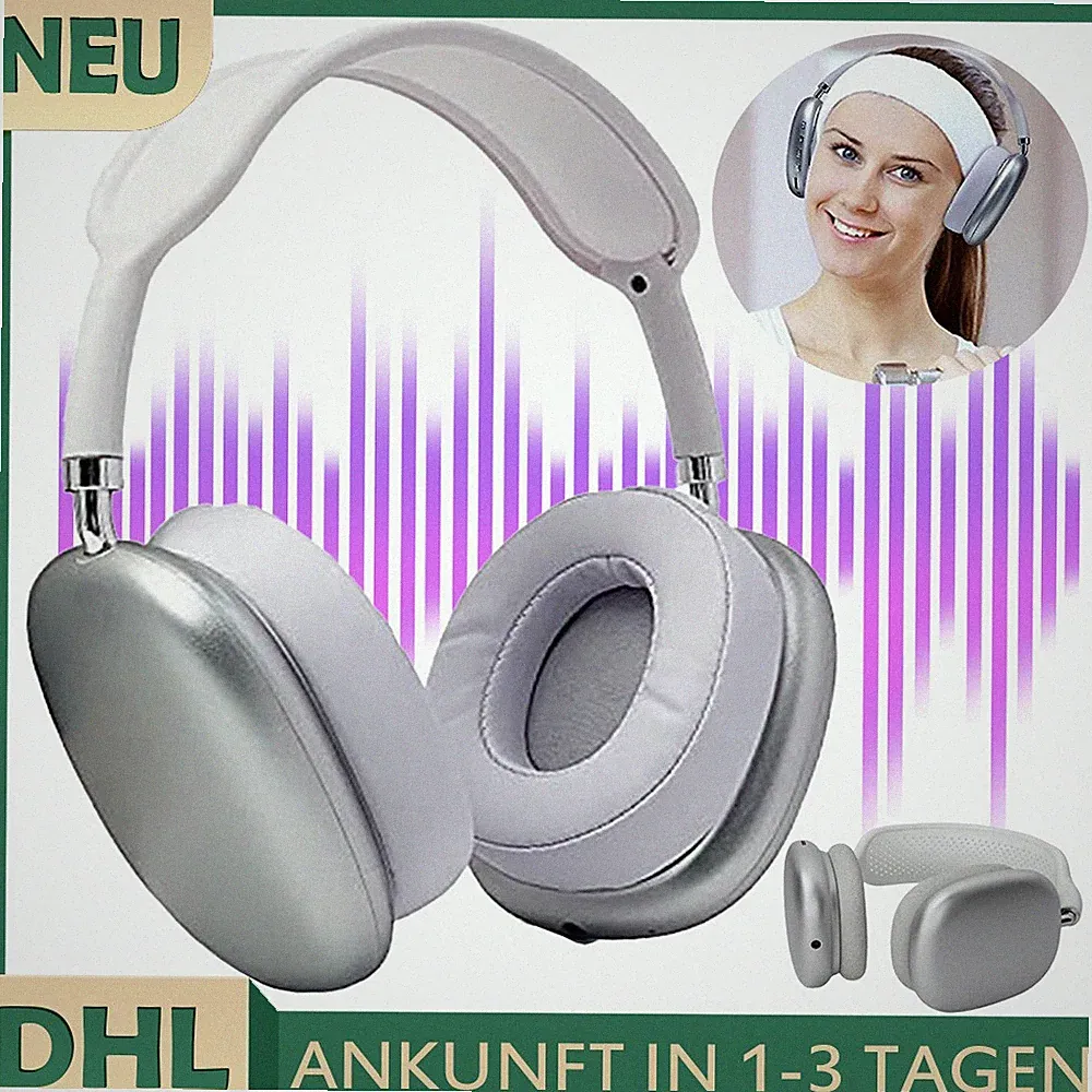 Bluetooth Kopfhörer Over On Ear Kabellos Headphone HiFi Stereo Headset Wireless