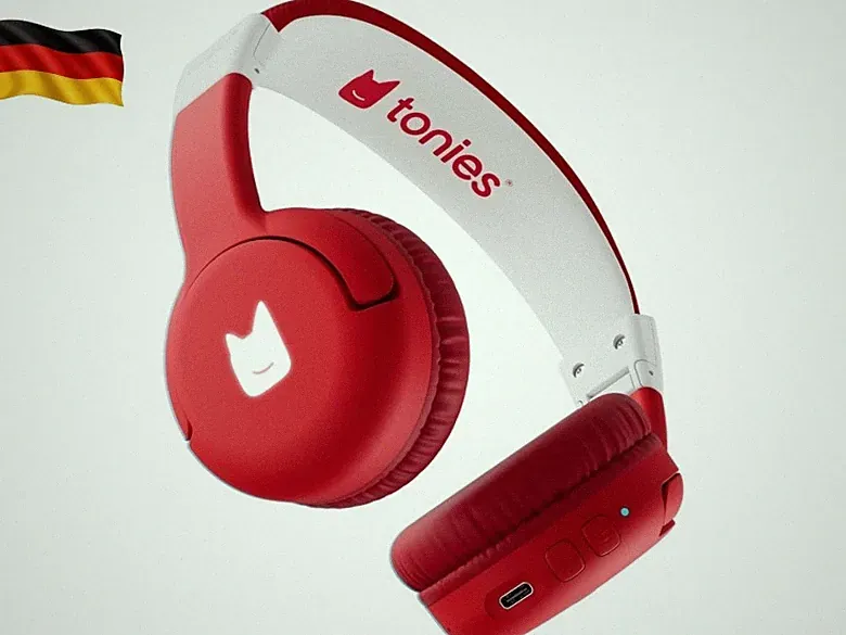 Bluetooth Kopfhörer - Rot für Toniebox 2