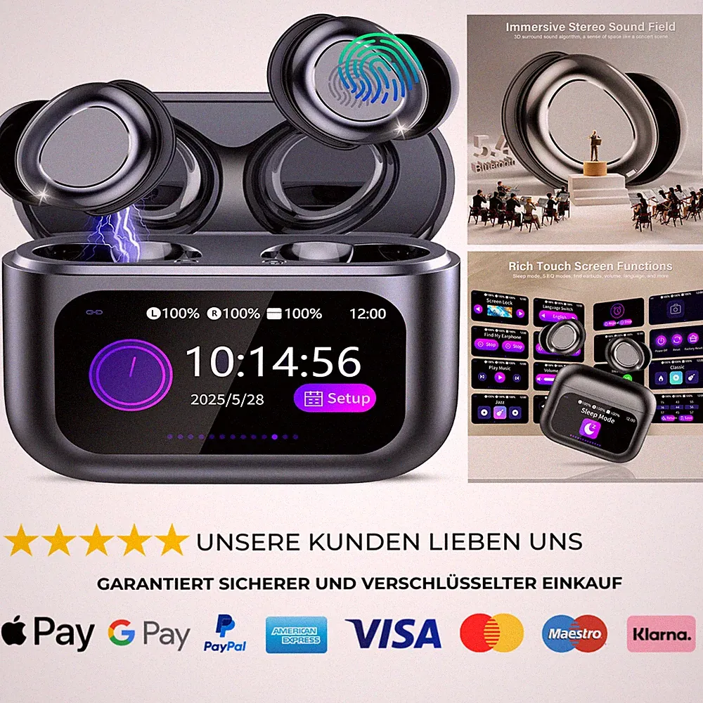 Bluetooth Kopfhörer Schlaf In Ear 48h Laufzeit HiFi Sound 5 EQ Modus
