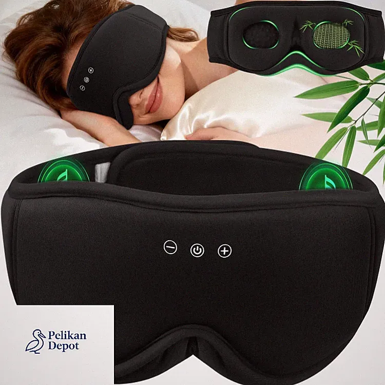 Bluetooth Kopfhörer Schlafmaske MUSICOZY 16h Akku 5.