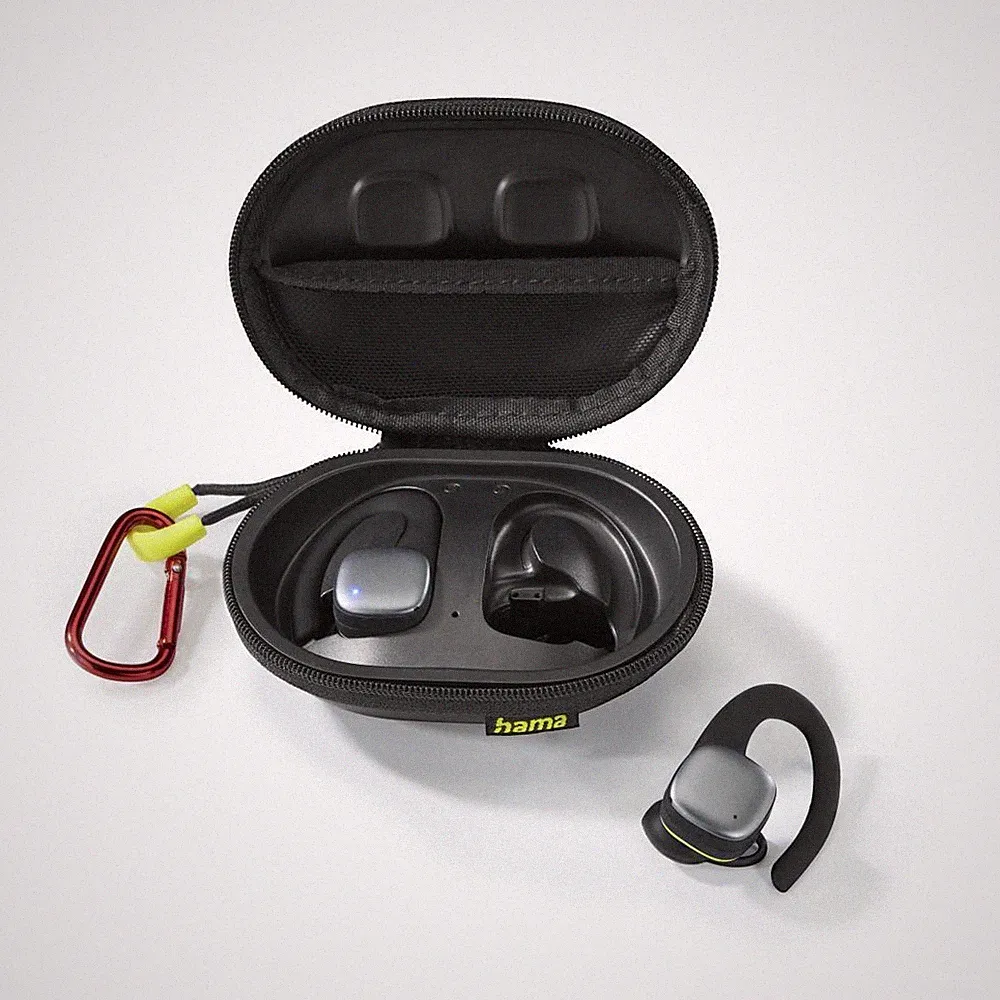 Bluetooth®-Kopfhörer "Spirit Athletics", True Wireless, Ohrbügel, Schw/Gelb (001