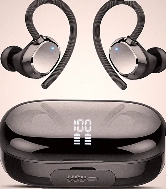 Bluetooth Kopfhörer Sport, 2026 in Ear Kopfhörer Kabellos Bluetooth 5.3 mit HD M