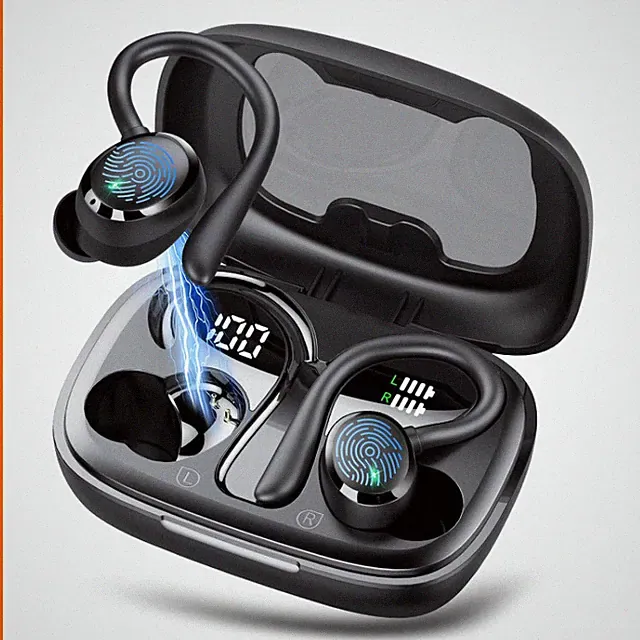 Bluetooth Kopfhörer Sport A12, Kabellose In Ear Kopfhörer mit HD Mic, 72 Std