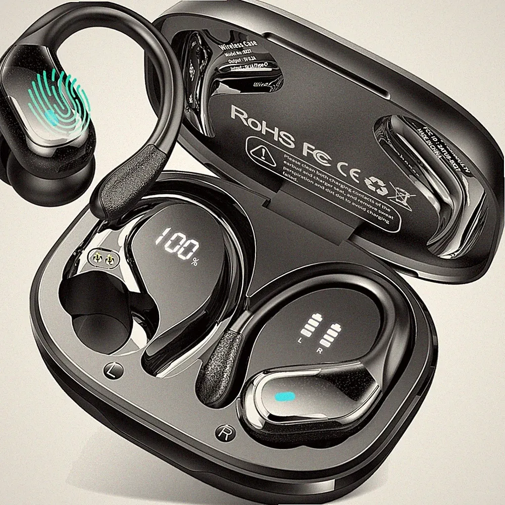 Bluetooth Kopfhörer Sport In Ear 75Std Bass HiFi Noise Cancelling