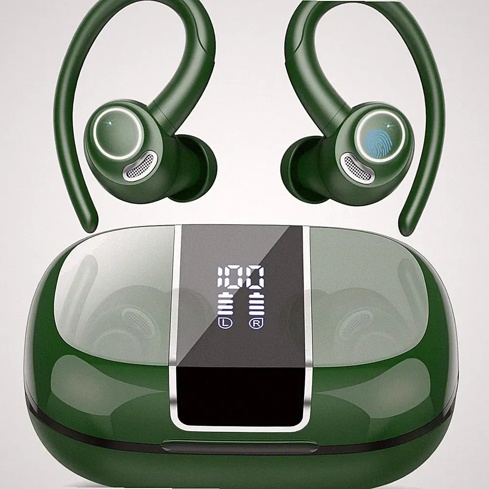 Bluetooth Kopfhörer Sport In Ear Kabellos mit Ohrbügel 48Std