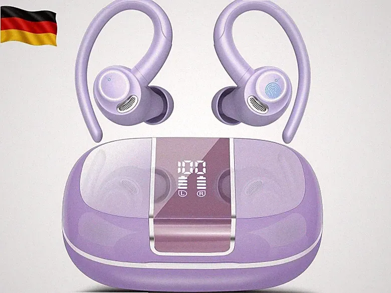 Bluetooth Kopfhörer Sport, in Ear Kopfhörer Kabellos Bluetooth 5.3 mit O