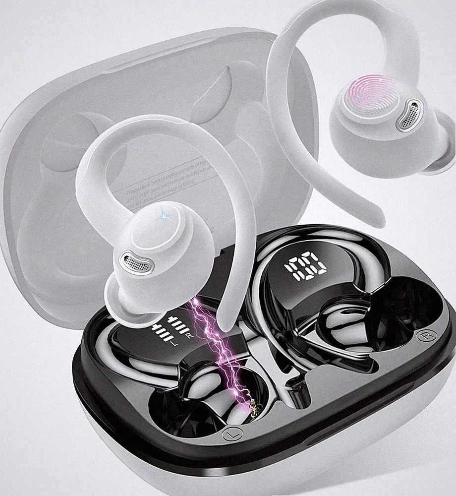 Bluetooth Kopfhörer Sport, in Ear Kopfhörer Kabellos Bluetooth 5.4 mit HD Mic, H