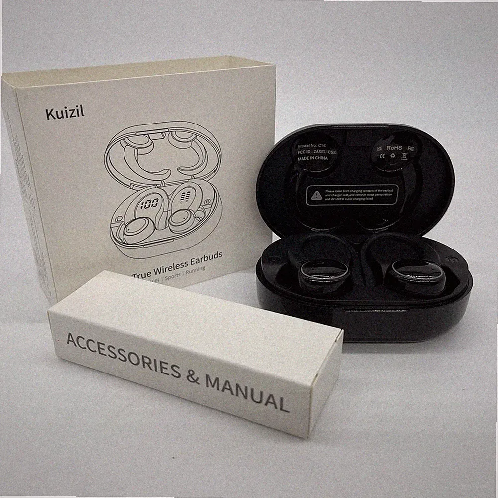 Bluetooth Kopfhörer Sport, in Ear Kopfhörer Kabellos mit 2 ENC Mikrofon für HD A